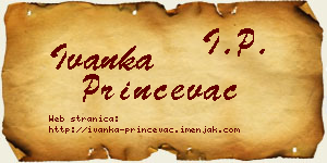 Ivanka Prinčevac vizit kartica